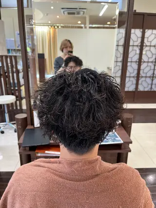 ショート パーマ メンズ AROH  men's cut&men's perm 船橋店所属・🧊メンズ特化🧊 高木航希のヘアスタイル