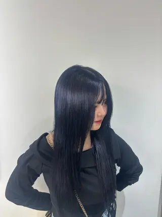 ロング ハイトーン/渋谷/ haruka🪄🖤のヘアスタイル