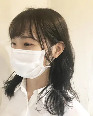 ミディアム カラー ヘアアレンジ ainico+所属・メンズ特化✂️栗原 侑也のヘアスタイル