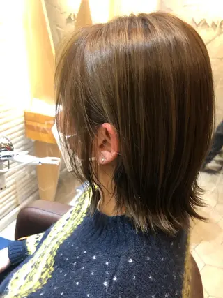 ミディアム 美髪矯正/渡辺 りんのヘアスタイル