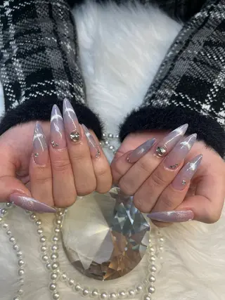 ロング vesper あかりのネイルデザイン