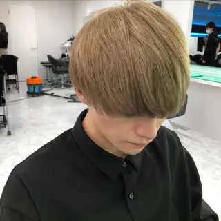 カラー メンズ BABY 艶髪暗髪ヘア💖達人のヘアスタイル