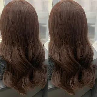 セミロング ブリーチ無しカラー✨ 美鈴のヘアスタイル