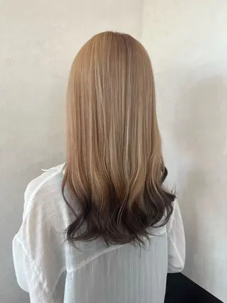セミロング EARTH長岡 🌼渡辺まい🌼のヘアスタイル
