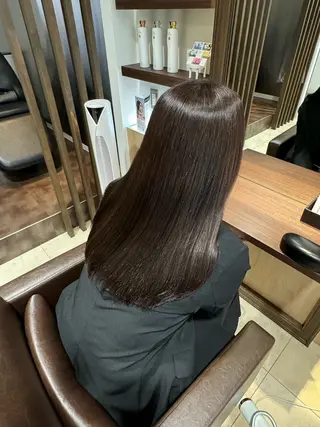 セミロング hair＋make CLEAR 本店所属・艶カラー🫧艶肌✨ フクモト‎🤍のヘアスタイル