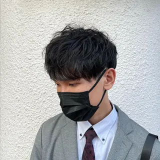 ショート メンズ 茅ヶ崎パーマ特化/ スパイラル/ハルキのヘアスタイル