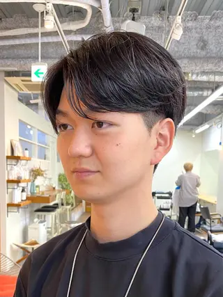 ショート パーマ メンズ JINKIメンズ特化 メンズカットパーマのヘアスタイル