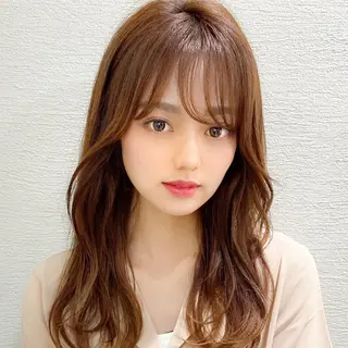 ロング カラー パーマ モテ髪×トレンド💕 小顔レイヤー 金井のヘアスタイル