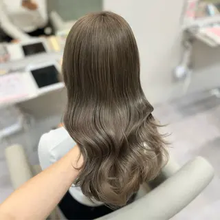 セミロング R 横浜【アール】所属・ハイトーン/韓国 ヘア　momo˚✧₊のヘアスタイル