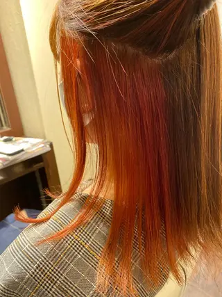 カラー 艶ｶﾗｰ｜ｽﾄﾚｰﾄ 🍟yuki🍟のヘアスタイル