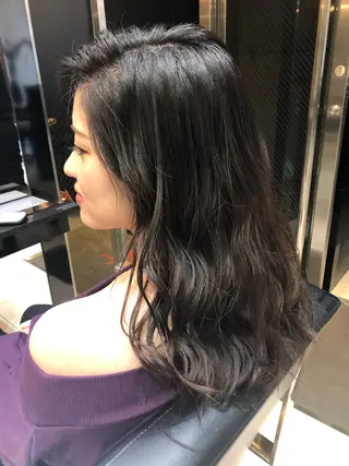 ロング カラー 女性リピ90%🍨 🩷佐藤みずきのヘアスタイル