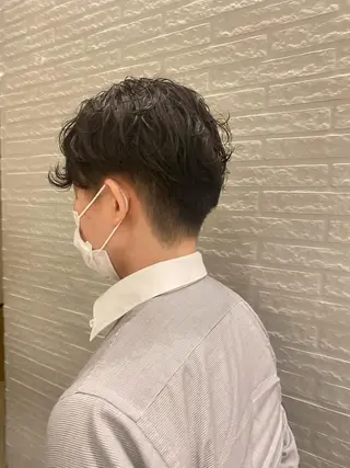 パーマ メンズ ぷつっとボブ/ 似合わせ🥀原ちひろのヘアスタイル