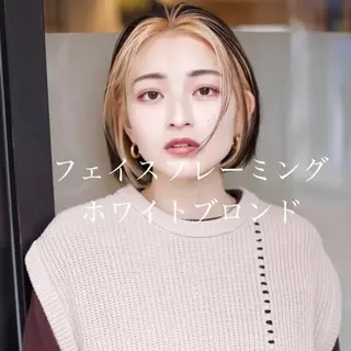 ショート カラー ハイトーン/カラー/ 用賀/稲若健太郎のヘアスタイル