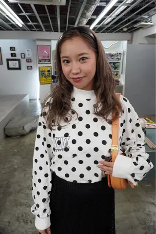 セミロング カラー パーマ ヘアアレンジ 髪と音処　マトぺ所属・デザインカラー/ボブ ブリーチカラー/ユリのヘアスタイル