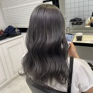 カラー 韓国風トレンドカラー 🩶RINA🩶のヘアスタイル