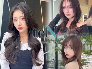 セミロング カラー teN+by ambleluxeのヘアスタイル