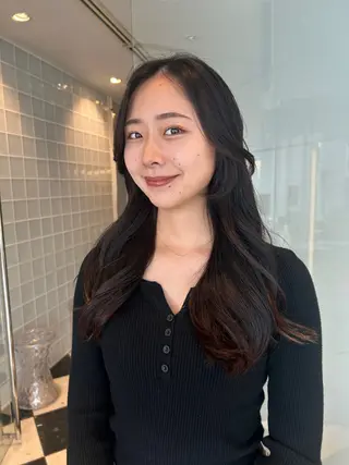 ロング 高山 沙来/レイヤー カット/縮毛矯正のヘアスタイル