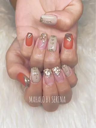 ショート カラー ネイル SUNNY BAE. SERINAのネイルデザイン