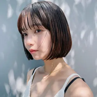 ショート ヘアセット/透明感 カラー/MIHO🤎のヘアスタイル