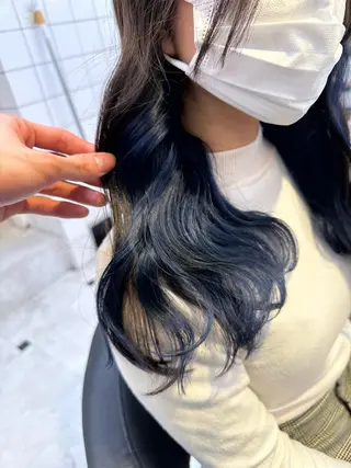 セミロング カラー 🪄池袋ハイトーン 🪄ブリーチカラーのヘアスタイル