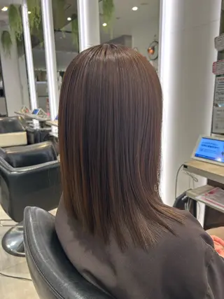 ミディアム カラー 星加 理希のヘアスタイル