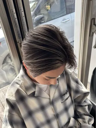 ショート メンズ 静岡/草薙パーマ メンズバレイヤージュのヘアスタイル