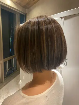 ミディアム カラー 透明感◎ / 艶髪 /  森田のヘアスタイル