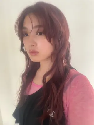 ロング カラー figue所属・miumiu/恵比寿 カットモデル募集のヘアスタイル