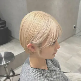 ショート カラー ハイトーン･髪質改善 MIOKAのヘアスタイル