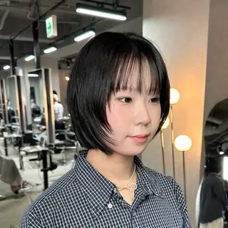 ショート 艶髪カラー/レイヤ ー支持No.1renのヘアスタイル