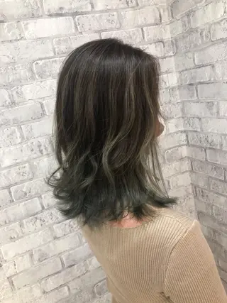 ミディアム カラー ヘアアレンジ 秋山 幸太のヘアスタイル