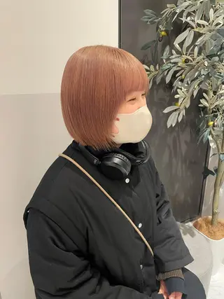 ショート カラー ヘアアレンジ satsuki 暖色・ブラウンカラーのヘアスタイル