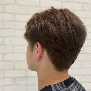 ショート カラー パーマ ヘアアレンジ メンズ ノンダメージサロンBonheur銀座並木通り店所属・ULTOWA/銀座 ERIのヘアスタイル