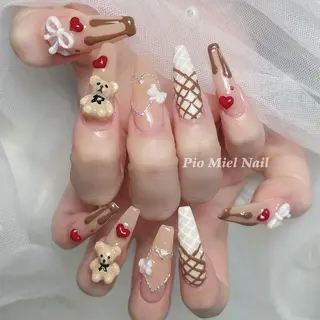 ネイル HANA 長さだしのネイルデザイン