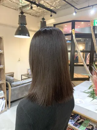 セミロング 梅田/髪質改善✨ 酸性ストレート💕のヘアスタイル