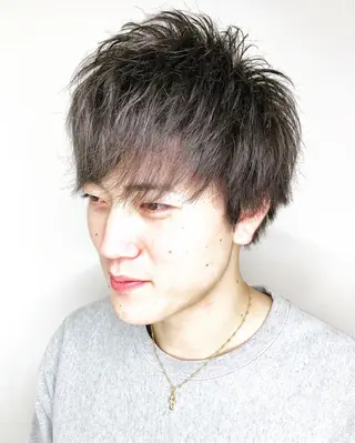 ショート カラー メンズ メンズヘア特化 崎田 成人のヘアスタイル