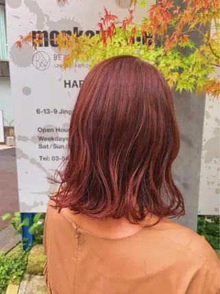 ミディアム カラー IVORY.所属・🟩白髪ぼかし/ボブ /ショートヘア/大司のヘアスタイル