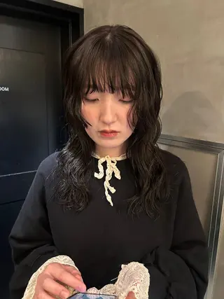 セミロング カラー デザイン/アレンジ ❤︎イシイレイのヘアスタイル