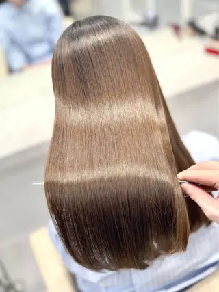 ロング 美髪改善ストレート/ 植村友哉のヘアスタイル