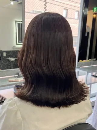 ミディアム カラー レイヤー/髪質改善 /艶カラー/SAKIのヘアスタイル