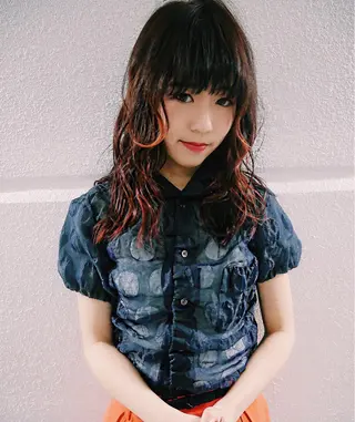 ロング カラー レイヤーカット/ パーマ/鎌田実奈歩のヘアスタイル