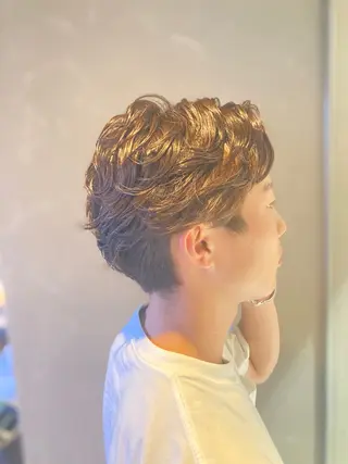 パーマ メンズ 髪質改善/パパス 学南町/松島大己のヘアスタイル