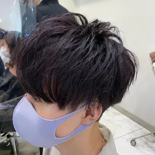 ショート カラー メンズ 【メンズ縮毛矯正】 田中秀斗のヘアスタイル