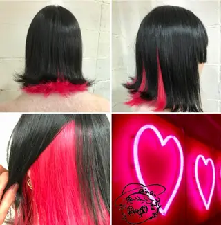 ミディアム カラー "PEPPU "所属・🌈推し色派手髪 ハイトーンShinのヘアスタイル