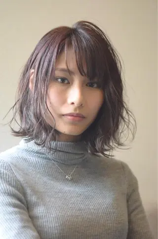 ミディアム カラー ヘアアレンジ GiseL天神カラー 髪質改善/ブリーチのヘアスタイル