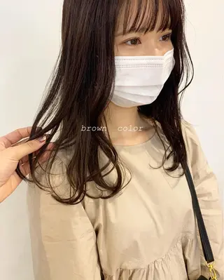 ロング カラー 佐藤 永夏のヘアスタイル