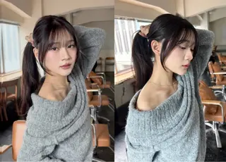 セミロング レイヤー/顔周り/ 透明感/ののか💞のヘアスタイル