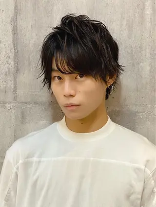 ショート パーマ メンズ 【扉gate】野崎 英幸のヘアスタイル