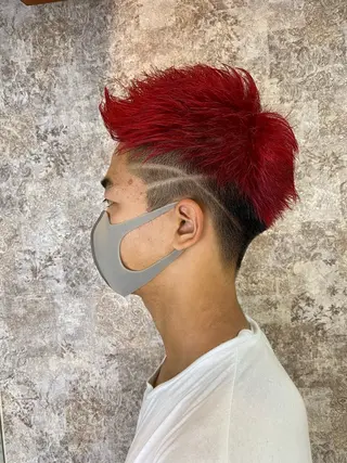 ショート メンズ メンズ曲がる 縮毛矯正/駅徒歩4分のヘアスタイル