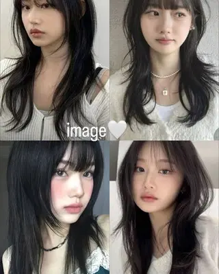 ロング 伊藤 麻菜実のヘアスタイル